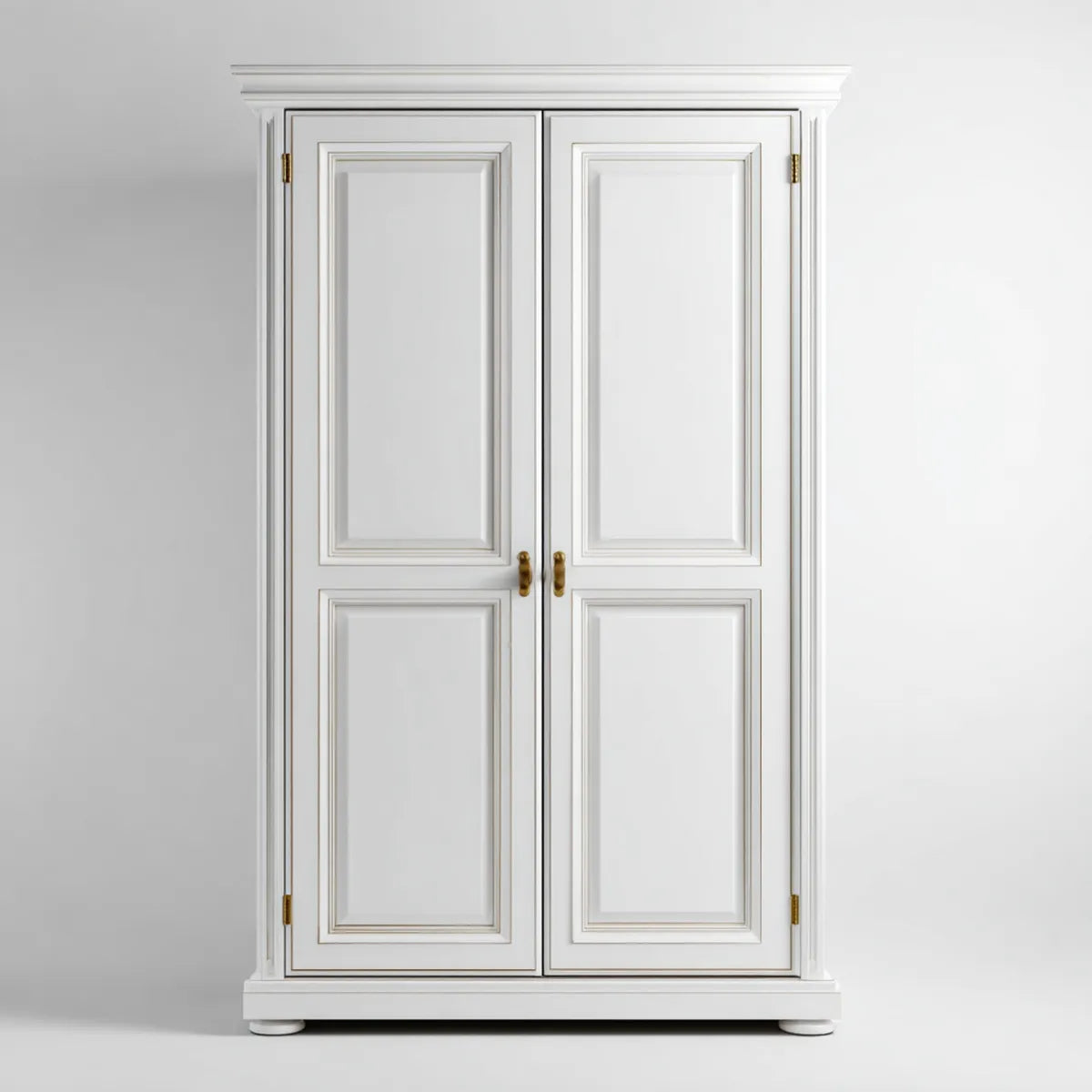 Kleiderschrank 2-türig Weiß 100 x 55 x 200 cm MDF rechteckig